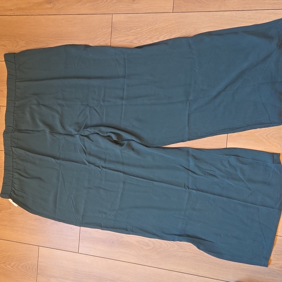 NWT Eileen Fisher Silk Georgette Crepe Straight Ankle Pant in color Aegean SZ 3X - Picture 7 of 11